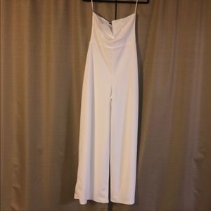 Kittenish white jumpsuit
